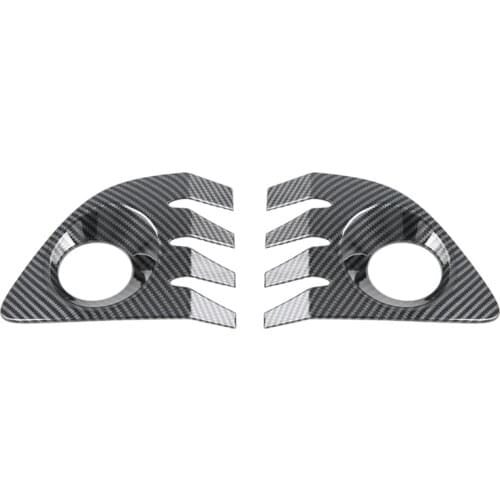 AL21 -Car ABS Carbon Fiber Front Fog Lamp Light Decoration Cover Trim for Toyota Corolla Cross 2020