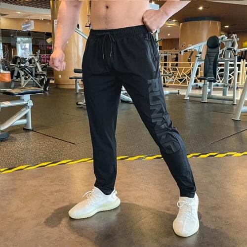 Summer Men Pants Pencil Pants Ice Cool Casual Breathable Lightweight Quick Dry Trousers Mens Long Pants Male Black Pants