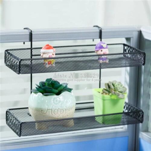 Cheap Rectangle Iron Art Plant Shelf Storage Pot Rack Plant Frame Office Desktop Meaty Botany Succulent Plant Hook Flower Stand