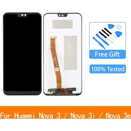 For Huawei Nova 3 LCD Display Touch Screen PAR LX1 LX9 Nova 3i LCD INE LX2 L21 Nova 3e Display ANE LX3 L23 Screen Nova3 LCD