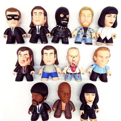 Pulp Fiction Vincent Mia The Gimp Pumpkin TV Movie Model Character Vinyl Action Figure Collection 3 inch Gifts No Box