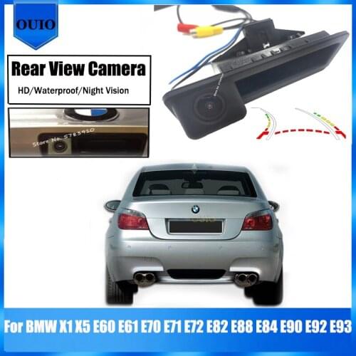 HD rear view camera For BMW X1 X5 E60 E61 E70 E71 E72 E82 E88 E84 E90 E92 E93 waterproof Trunk Handle Camera backup camera