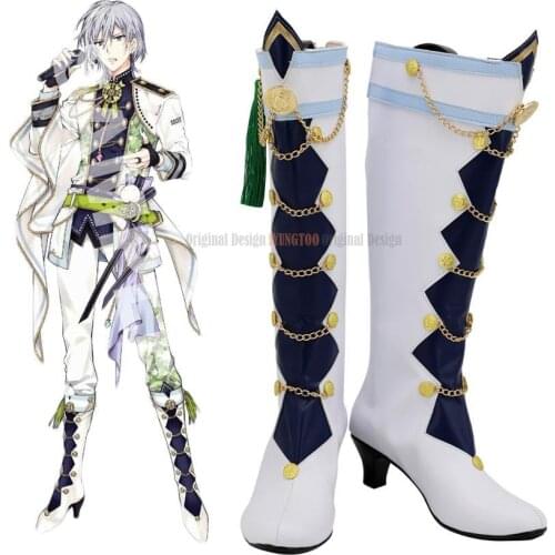 Idolish7 Re:member Yukito Orikasa Yuki Cosplay Boots White Shoes Custom Made Any Size