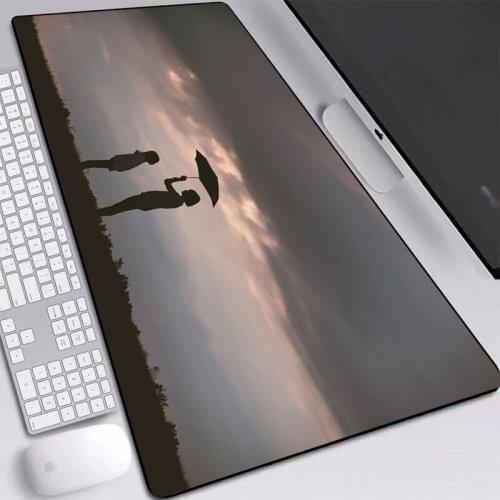 Gaming Mouse XXL Pad Two Children with Love Nature Rubber with Precision Hemming Desk Mats for Gamer or Office Worker