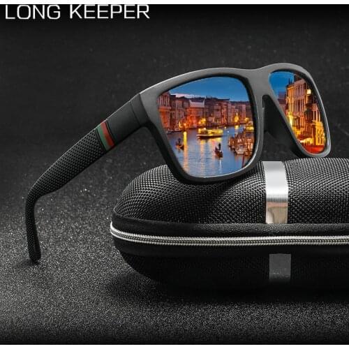 Classic Men Polarized Sunglasses Vintage Brand Design Square Driving Shades Sun Glasses For Male Oculos Eyeglasses UV400 KP1055