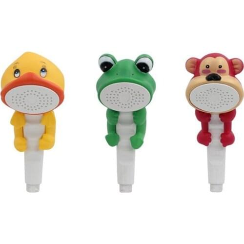 Creative Cartoon Animal Shower Head Water-saving One-button Water Stop Children Bathing Water Spray Shower Baby Shower Hand-held