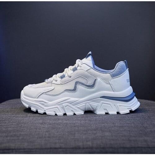 Dad Shoes Women White Sneakers Breathable Female Casual Shoes Comfortable Sneakers Platform for Women White Footwear