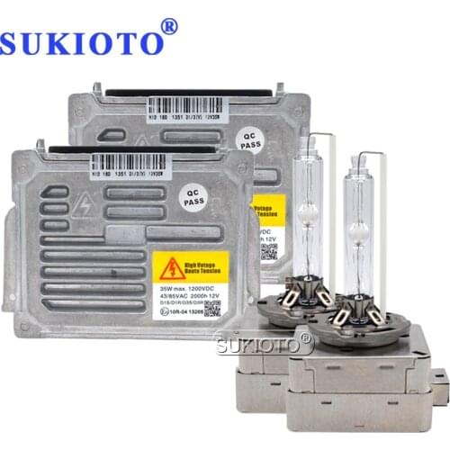 SUKIOTO HID Xenon Headlight D1S D1R D3S D3R Ballast Xenon Lamp OEM 63117180050 For Citroen C4 C5 Laguna Megane Car Light Styling