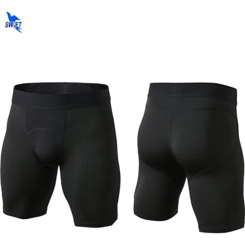 Summer Running Compression Tights Shorts Men GYM fitness Boxer Panties Quick-drying Stretch Football Trousers Jogging MMA Trunks
