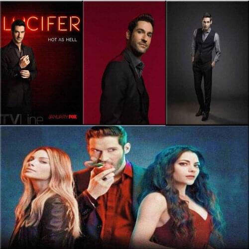 New Diamond Painting Classic TV Characters Lucifer Diamond Mosaic Picture Of Rhinestones Embroidery Kit Home Decor Hobby Gift