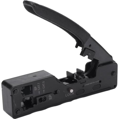 Rj45 Tool Network Crimper Crimping Tools For Cat7 Cat6 Cat5E Cat5 Stp Plugs Rj45 Connector Cables Multifunction Crimp Metal Clip