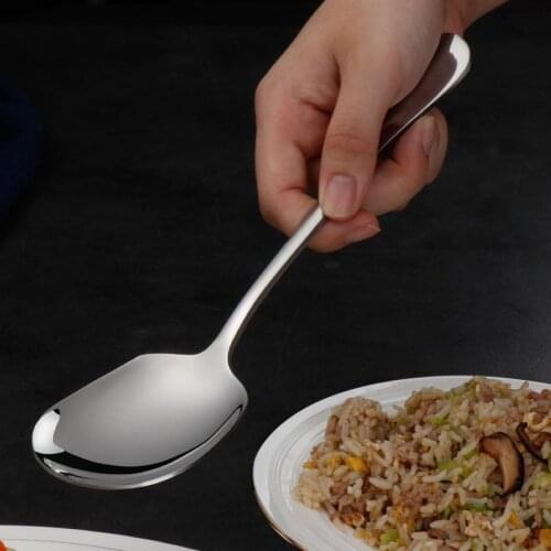 21 cm Stainless Steel Thickened Square Head Spoon Creative Spoon tea-spoon Fashion Tableware Cute Kitchen