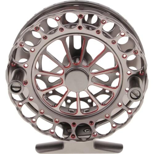 Portable Full Metal Fly Reel Ice Fishing Reel Raft Fishing Wheel with Stainless Steel 2 Ball Bearings