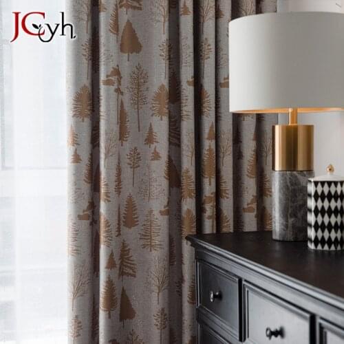 Christmas Tree Gray Blackout Curtains For Living Room And Bedroom Window Modern Blackout Curtains Tend Drapes Blind Cortina 100