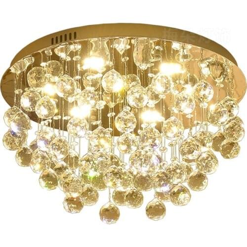 Modern light luxury ceiling lamp villa exhibition hall dining room living room crystal ceiling lamp