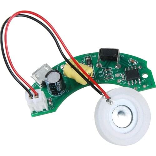 Replacement USB Mini Air Humidifier Parts Circuit Board Atomizing Chip 5V Switching Oscillating Plate Breadboard Atomizing Blade