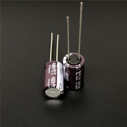 10pcs/100pcs 3.3uF 400V Japan NICHICON CA Series 10x16mm High ripple current Long Life 400V3.3uF Aluminum Electrolytic Capacitor