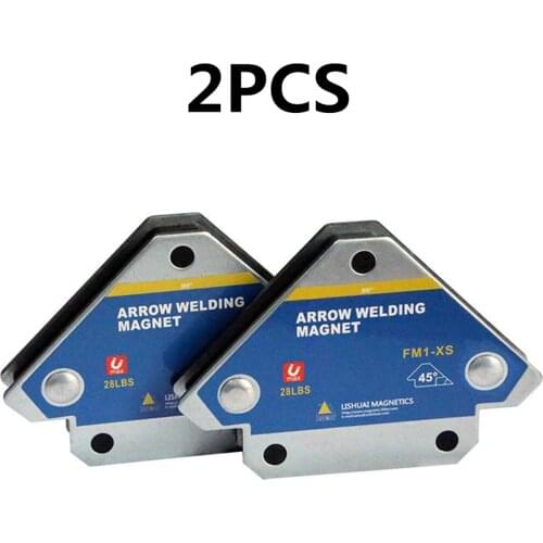 2PCS FM1-XS Multi-angle Magnet Welding Holder Strong Arrow Welding Magnet Weld Fixer Positioner 28LBS Mini Size