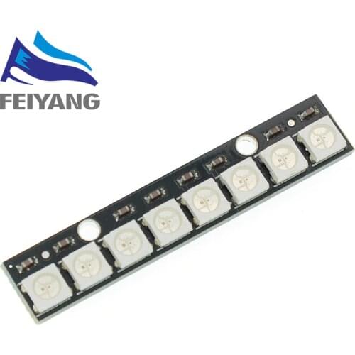 8 channel WS2812 5050 RGB LED lights built-in full color-driven development board