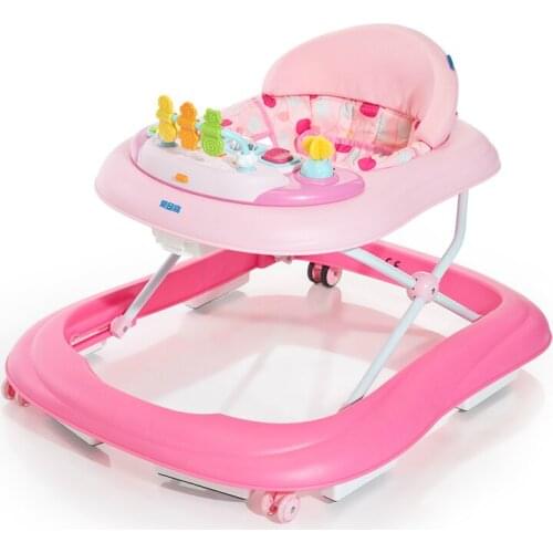 Free shipping Activity baby walker infant walker with music rollover prevention learning walker European version of folding