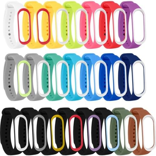 Bracelet for Xiaomi Mi Band 4 3 Sport Strap watch Silicone wrist strap For xiaomi Miband 3 4 Accessories M3 M4 wristband Strap
