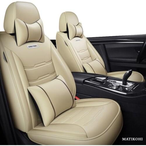 MATIKOHI leather car seat covers For jaguar xf f pace f-pace xj xe f-type xk e-pace car protector seats