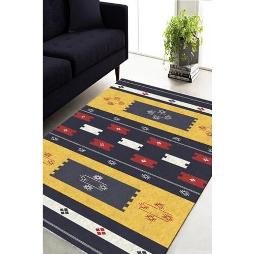 Geometric Pattern Color Carpet (Machine Washable Non-Slip Leather Base 80cm X 100cm) - CP609