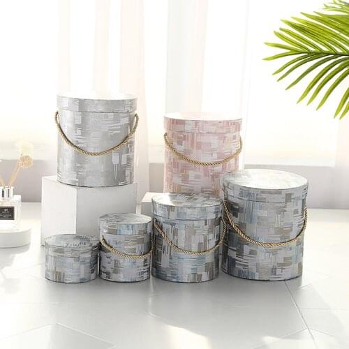 Mini Gift Box Lid Hug Bucket Vase Replacement Packaging Boxes For Gifts Flowers