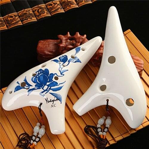 12 Hole Ocarina flute with bag Alto C/ Soprano C/G zelda ocarina of time okarina orff instruments ocarins Folk Music Instruments