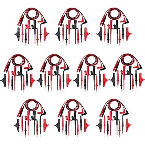 AideTek needle tipped tip leadmodular heavy duty test probe handles TL809 leads set for multimeter leads 10TLP20162