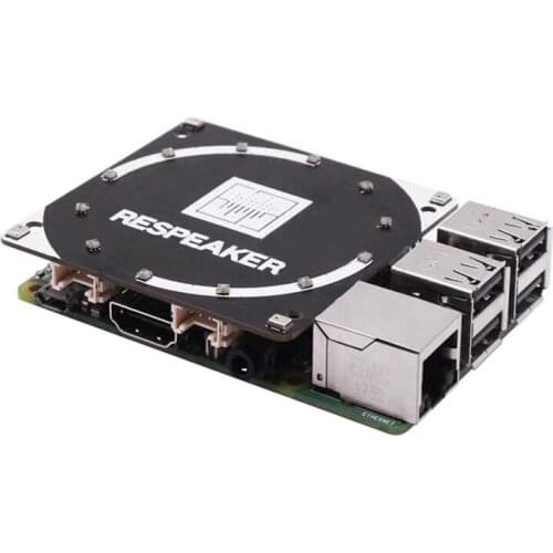 Raspberry Pi ReSpeaker 4-Mic Array Microphones Array AI Voice Quad-microphone Expansion Board for Raspberry Pi 4B 3B Zero
