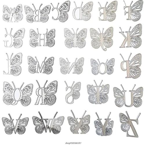 Butterfly Letters Metal Cutting Dies Stencil DIY Scrapbooking Album Paper Card Template Mold Embossing Decoration 21 wholesales
