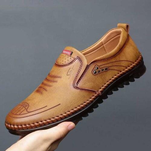 Men Casual Shoes Loafers Sneakers 2021 New Men Fashion Leather Comfortable Loafers Casual Shoes Zapatos De Hombre Men Shoes
