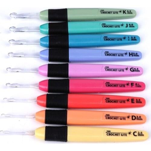 1PCS LED Light Crochet Hooks Set Light Up Knitting Needles Weave Sewing Tool Craft Nov20