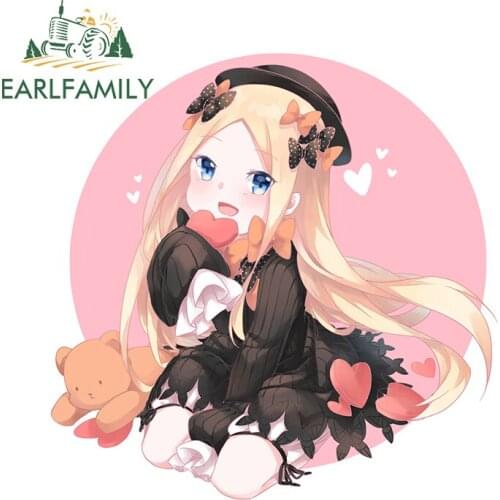 EARLFAMILY 13cm x 12.9cm for Abigail Williams Waterproof Decal Scratch-proof Window Trunk Anime Snowboard Vehicle Car Stickers