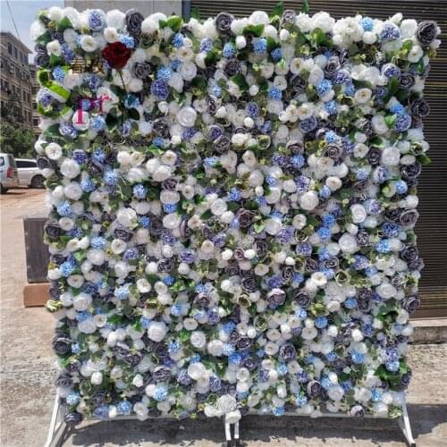 SPR wholesale hyrangea ball faux flower fresh artificial wedding rose flower for wedding wall stage decoration