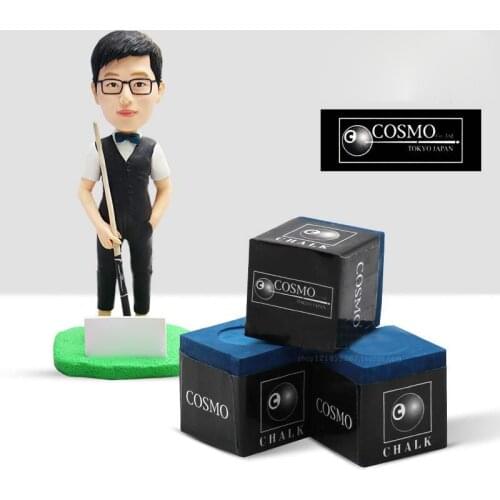 Original New Arrival COSMO Chalk Professional Billiard Pool Chalk Blue High Quality Billard Accessories Billar for Champion