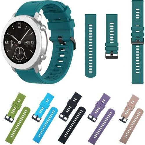 22/20mm Silicone Watch Strap Replacement Watchband Wristband for Amazfit GTR2