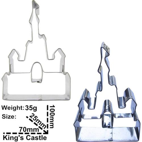 Kings castle shape biscuit cutting molds, baking tools, cake decorating soft candy tools