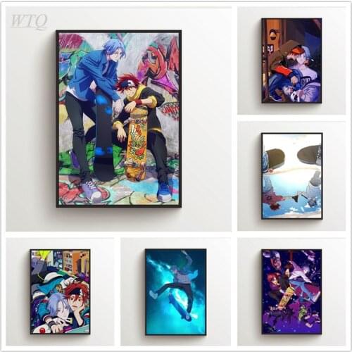 SK8 The Infinity Kyan Reki Hasegawa Langa Anime Posters Wall Poster Canvas Painting Wall Decor Poster Wall Art Picture Home Deco