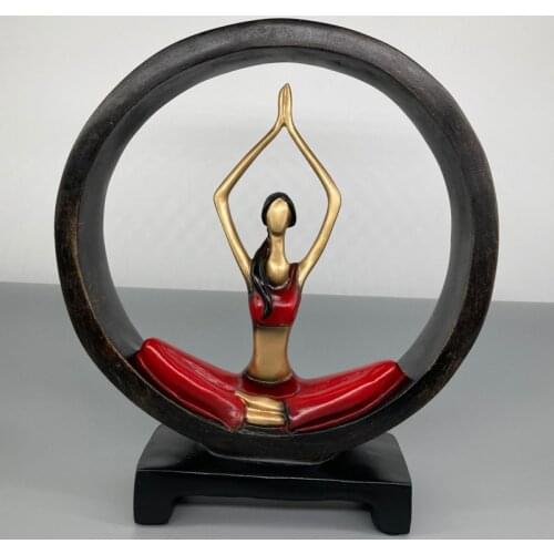 Modern Abstract Art Resin Yoga Pose Statue Yoga girl / Lady Sculpture Different Poses Home Yoga Studio Decor Decorations