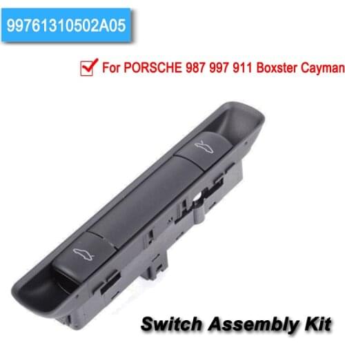 Hood & Decklid Release Switch Assembly FOR PORSCHE 911 Boxster Cayman 987 997 911 Boxster Cayman # 99761310502A05 997-613-105-02