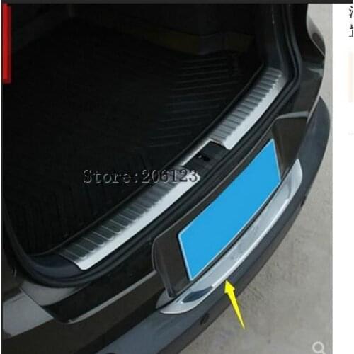 Stainless steel Outer Rear Bumper Protector Trunk Threshold Guard Plate accessories For Volkswagen VW Tiguan mk1 2010-2017