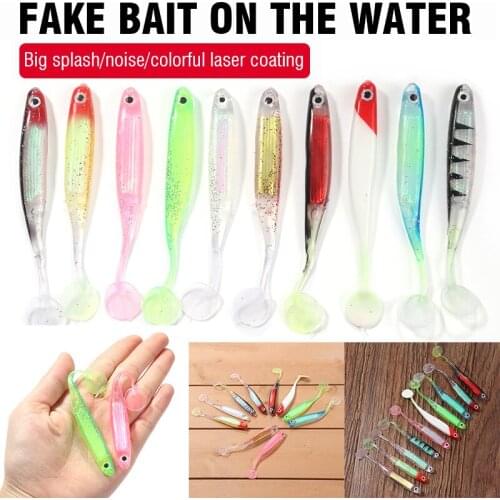 10PCS/Pack Soft Rubber Cannibal Shads Fishing Lure Fish Bait Paddle Tail Swimbait Artificial Fishing Hook Tackle 5.2g