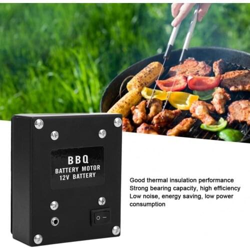 100-240VFD608A-3 Aluminum 12V High Power Barbecue Motor Grill Outdoor BBQ Tool Accessories EU Plug