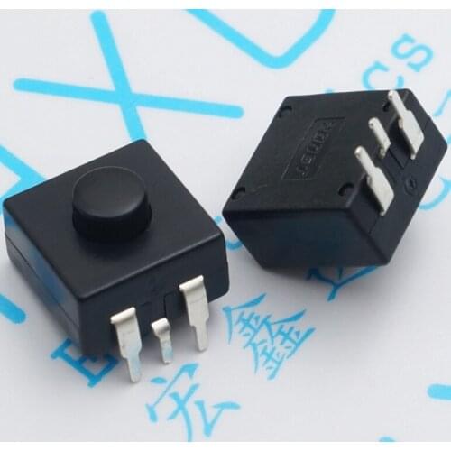 100pcs push button Switch 223YB flashlight switch DIP 30V 1A switch tripod flashlight button switch ON-ON-OFF