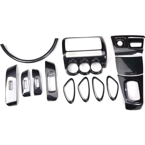 14pcs/set ABS Car Styling For Honda Fit 2004-2007 Saloon Left Hand Drive Interior Gear Shift Door Handle Instrument Trim