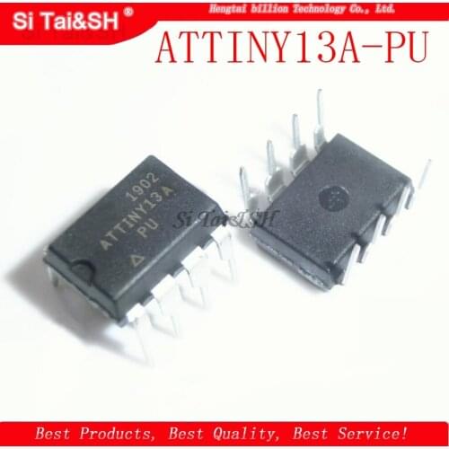 5pcs/lot ATTINY13A-PU MCU AVR 1K FLASH 20MHZ DIP8 ATTINY13A 13 ATTINY13 13A ATTINY 13A