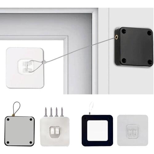 500/800/1000g Punch-free Automatic Sensor Door Closer Automatically Close For Drawers Rawstring Door Closer Bracket Door