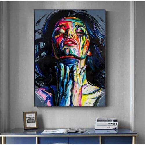 African Girl Wall Art Canvas Posters Graffiti Posters and Prints Women Portrait Street Wall Art Picture Home Decor